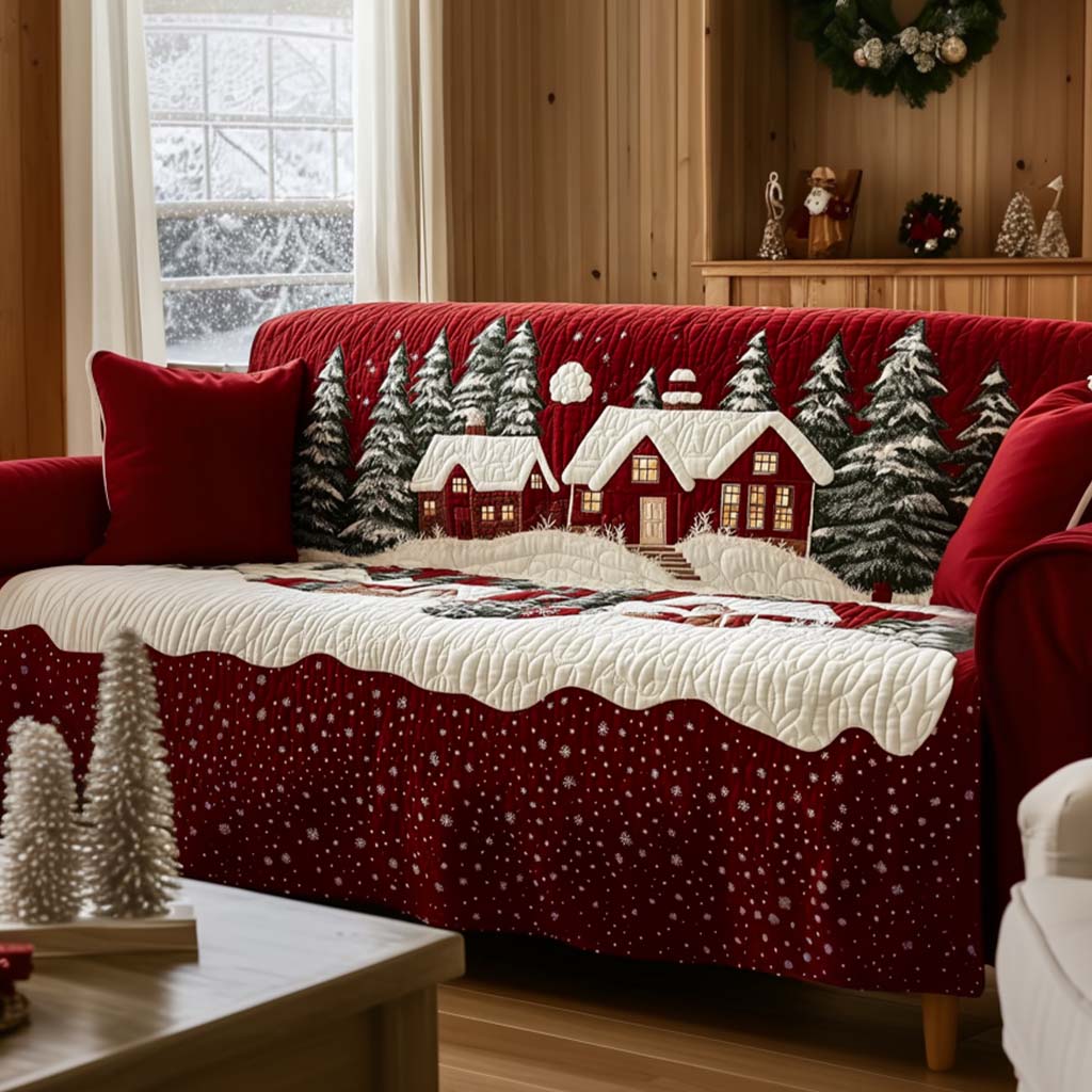 Xmas Quilted Sofa Cover NCU0VT301