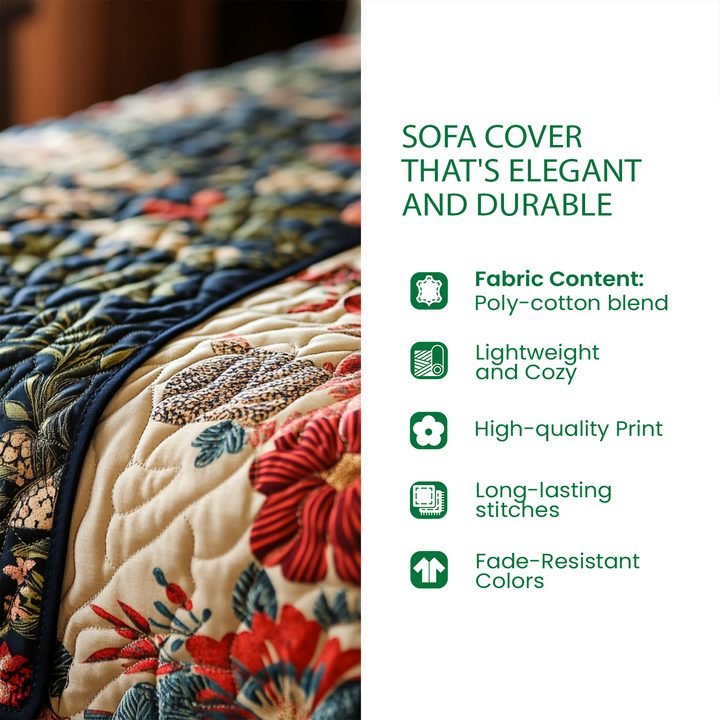 Eternal Roots Quilted Sofa Cover NCU0TV572