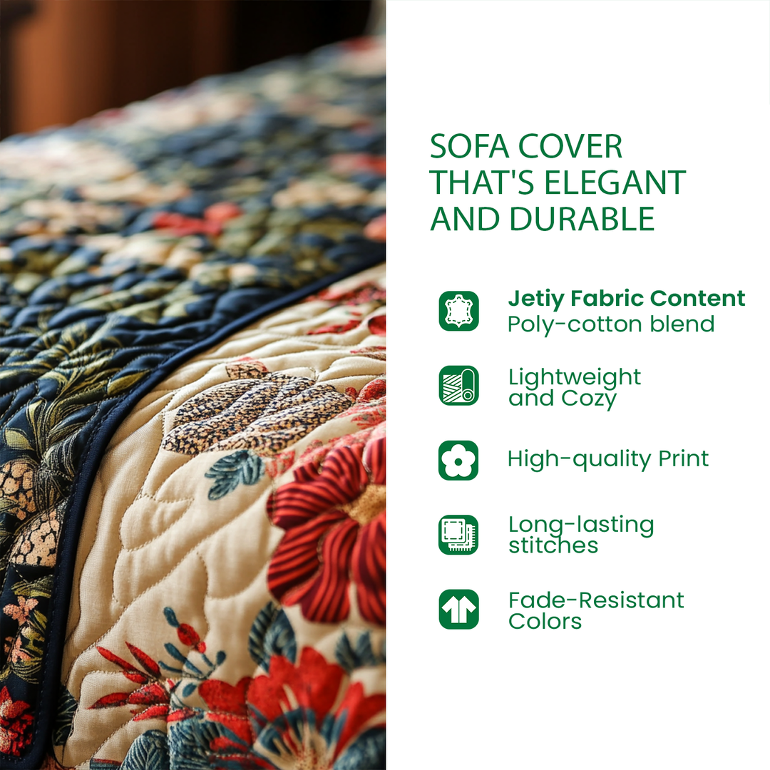 Into The Pines Quilted Sofa Cover NCU0TH3797