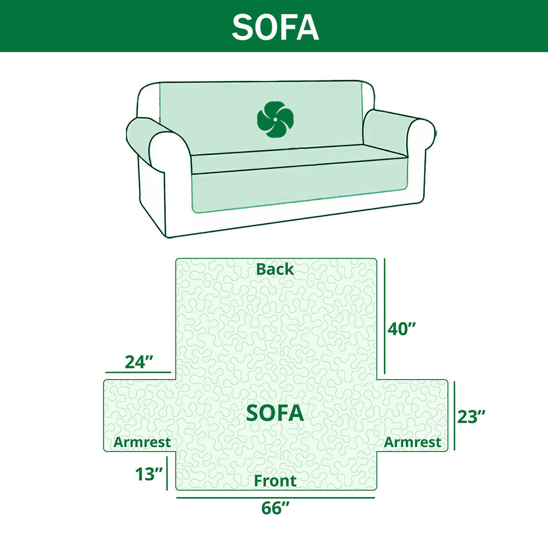 Rooted Harmony Quilted Sofa Cover NCU0NT11847