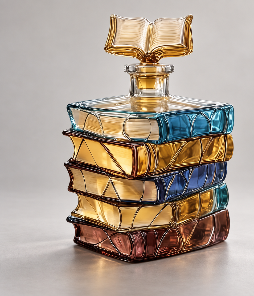 Stack of Books Whisky Decanter