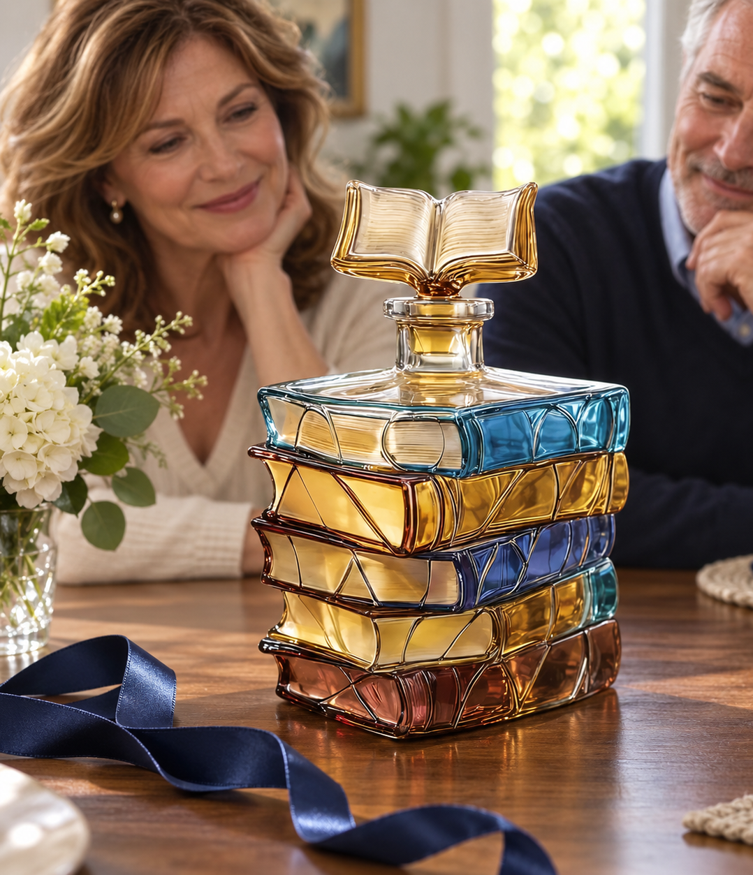 Stack of Books Whisky Decanter