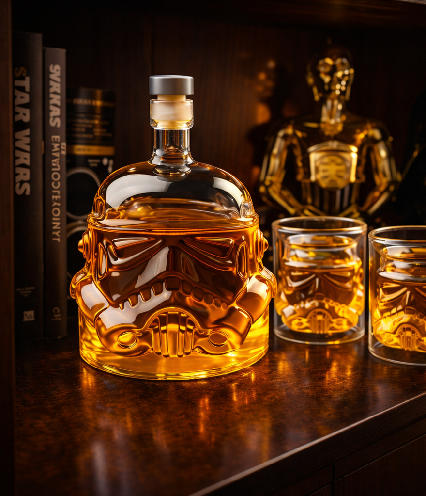 Stormtrooper Helmet Whisky Decanter & Glasses Set