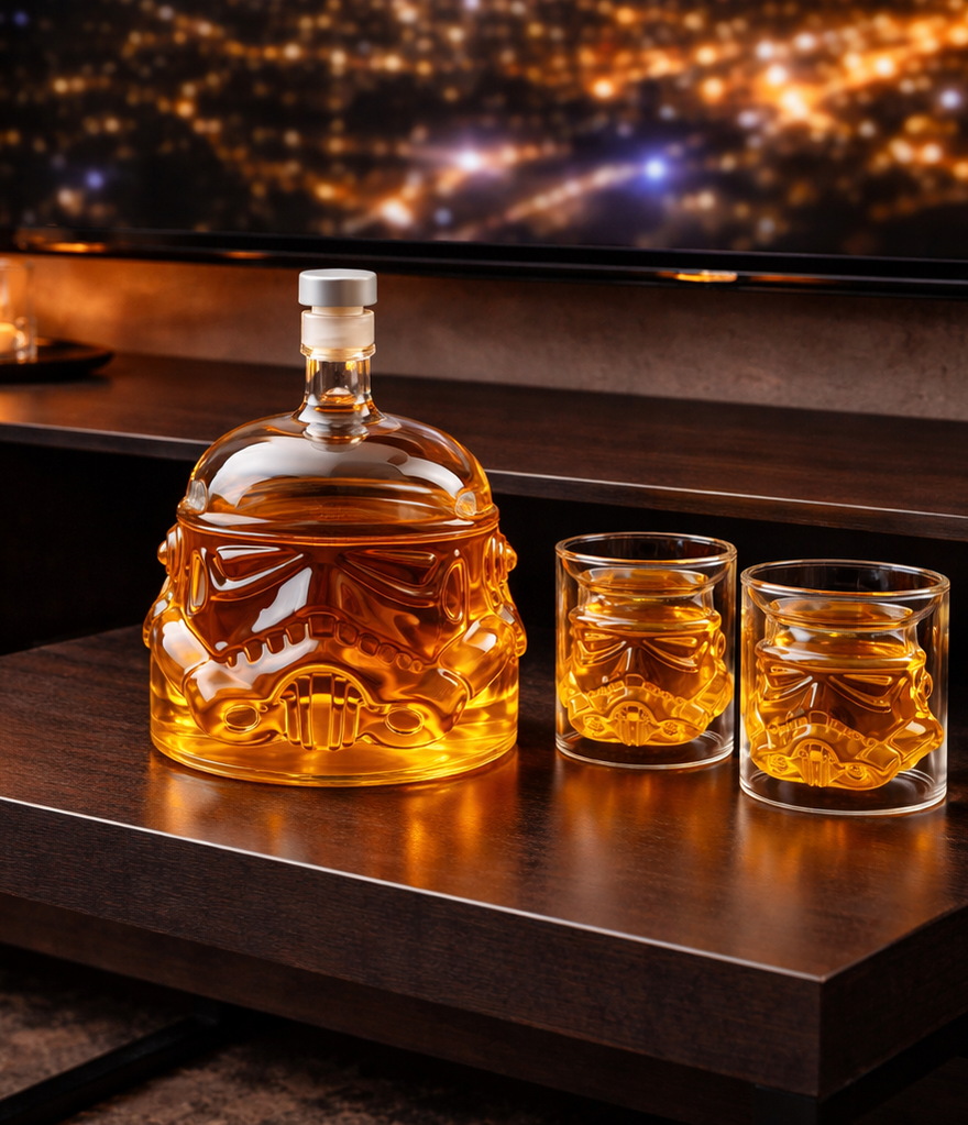Stormtrooper Helmet Whisky Decanter & Glasses Set