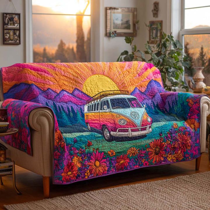Hippie Quilted Sofa Cover NCU0VT292