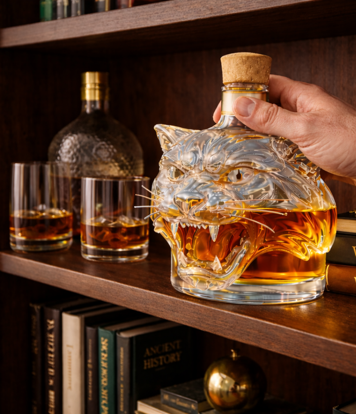 Tiger Head Whisky Decanter