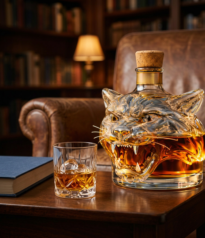 Tiger Head Whisky Decanter