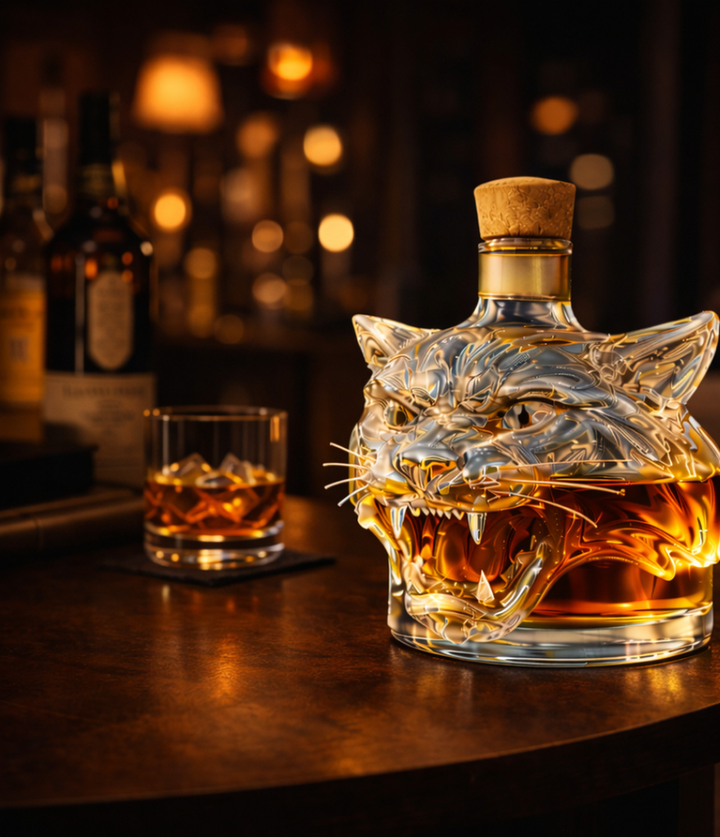 Tiger Head Whisky Decanter