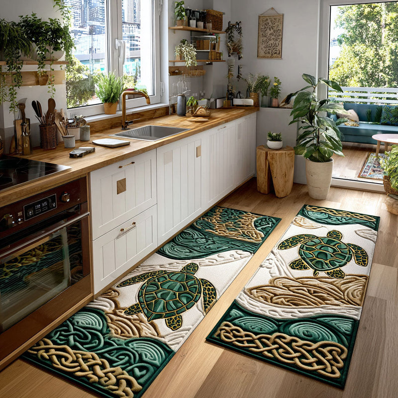 Tranquil Reef Kitchen Area Rug NCU0PT10022