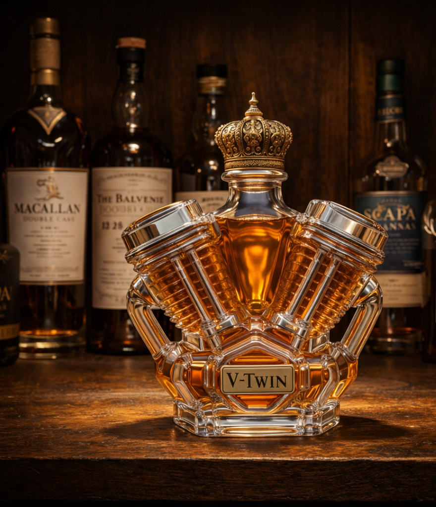 V-Twin Engine Whisky Decanter