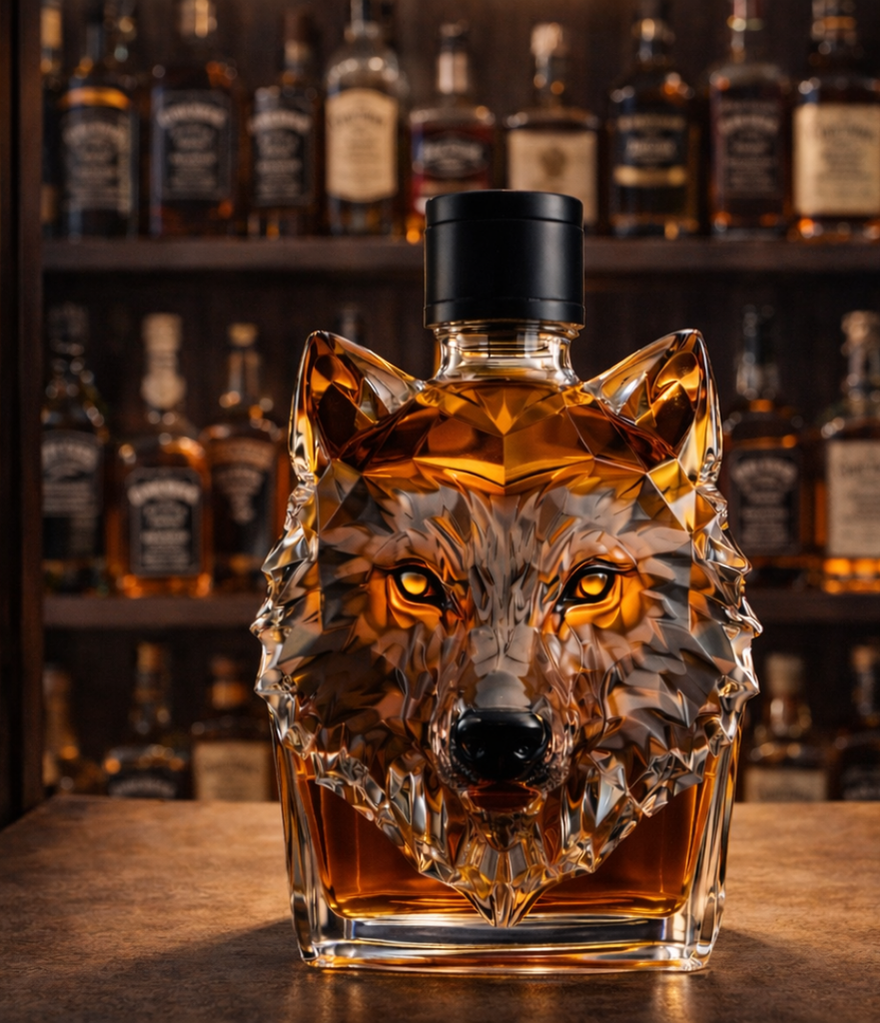 Wolf Head Whisky Decanter