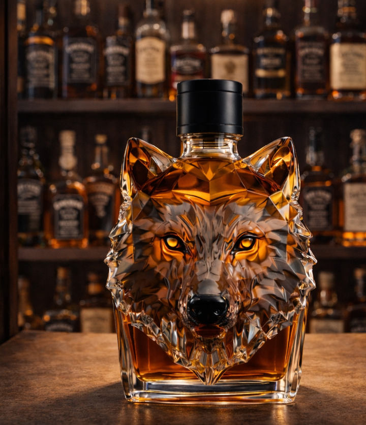 Wolf Head Whisky Decanter