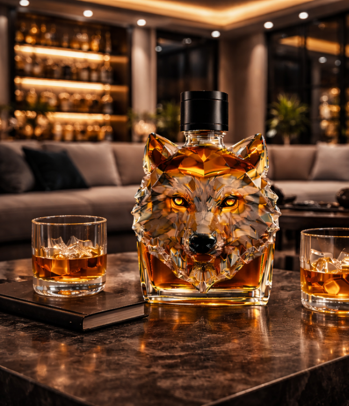 Wolf Head Whisky Decanter