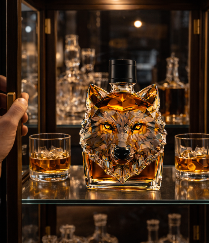 Wolf Head Whisky Decanter