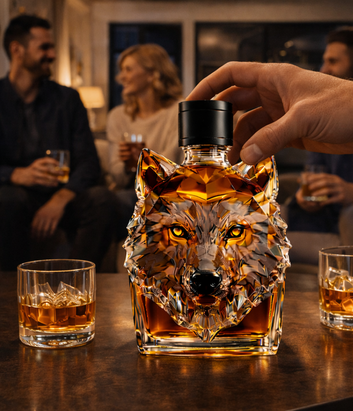 Wolf Head Whisky Decanter