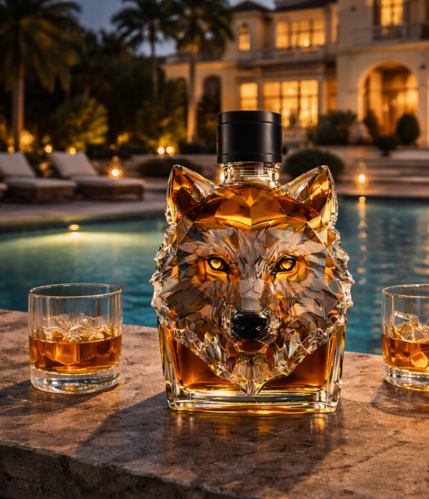 Wolf Head Whisky Decanter