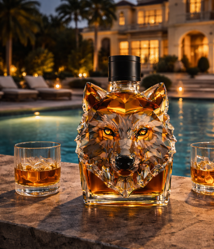 Wolf Head Whisky Decanter