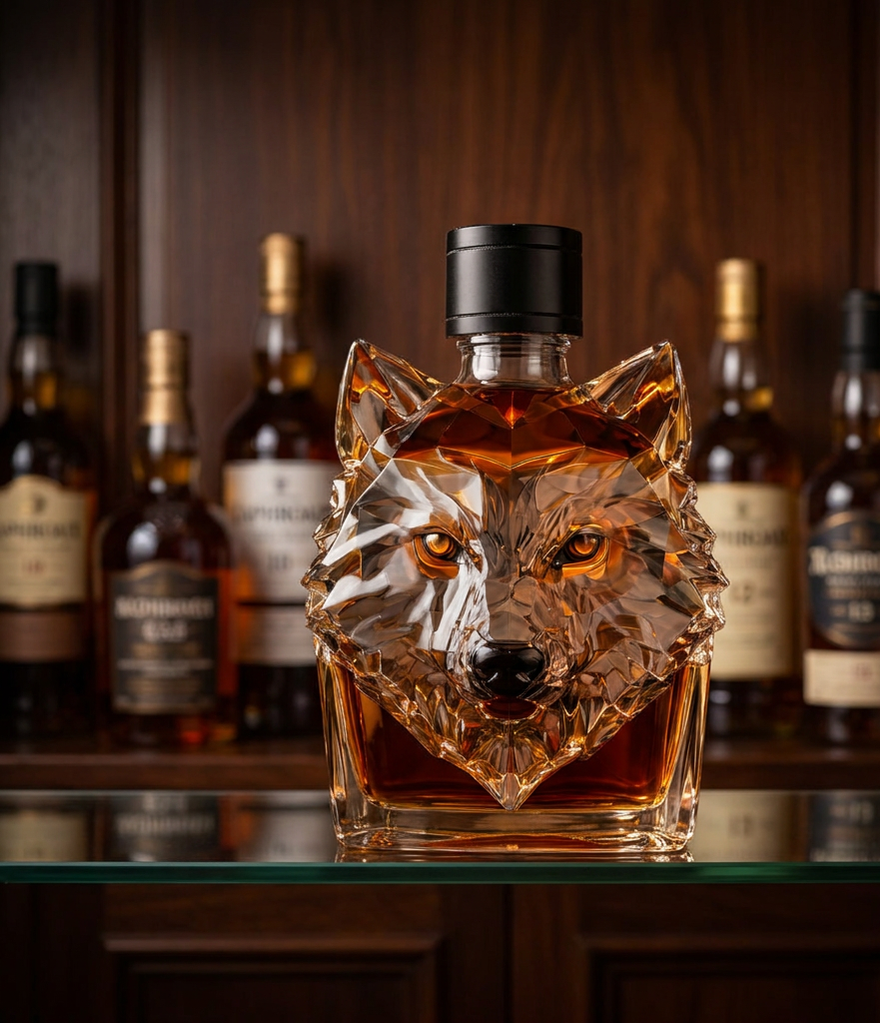 Wolf Head Whisky Decanter