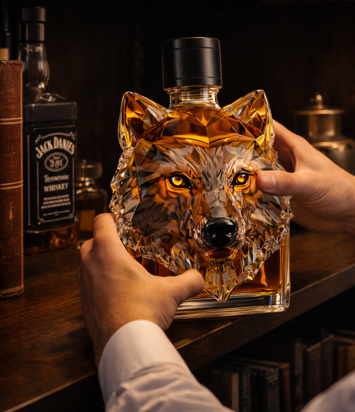 Wolf Head Whisky Decanter