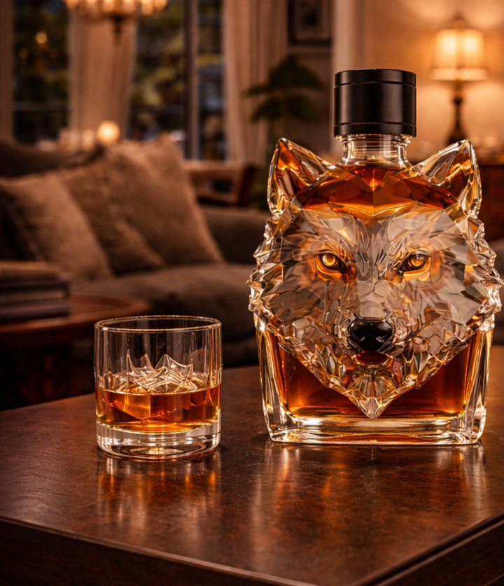 Wolf Head Whisky Decanter